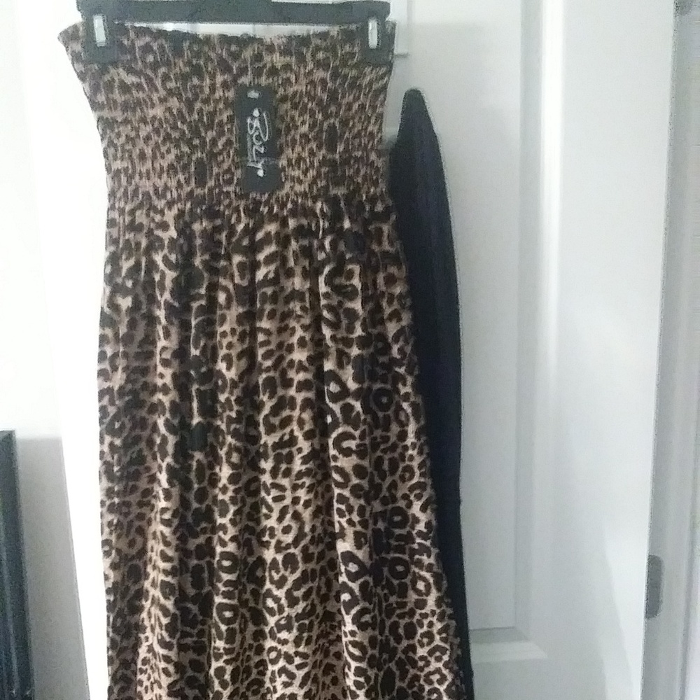 Leapord Print Maxi Dress